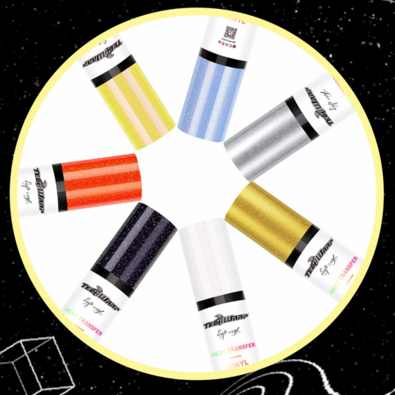 Chamaleon Htv Teckwrap Craft - Efecto Purpurina Sutil Vinilo Termoadhesivo/textil