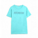 Camiseta Bikkembergs turquesa PB