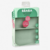 BEABA Plato Silicona Ventosa Verde