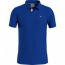 Polo con Tapeta Distintiva y Corte Ajustado de Tommy Jeans  TOMMY HILFIGER