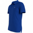 Polo con Tapeta Distintiva y Corte Ajustado de Tommy Jeans  TOMMY HILFIGER