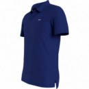 Polo con Tapeta Distintiva y Corte Ajustado de Tommy Jeans  TOMMY HILFIGER