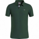 Polo con Tapeta Distintiva y Corte Ajustado de Tommy Jeans  TOMMY HILFIGER