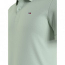 Polo con Tapeta Distintiva y Corte Ajustado de Tommy Jeans  TOMMY HILFIGER