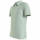 Polo con Tapeta Distintiva y Corte Ajustado de Tommy Jeans  TOMMY HILFIGER