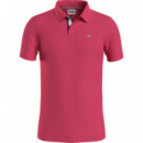Polo con Tapeta Distintiva y Corte Ajustado de Tommy Jeans  TOMMY HILFIGER