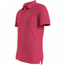 Polo con Tapeta Distintiva y Corte Ajustado de Tommy Jeans  TOMMY HILFIGER