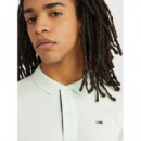 Polo con Tapeta Distintiva y Corte Ajustado de Tommy Jeans  TOMMY HILFIGER