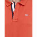 Polo con Tapeta Distintiva y Corte Ajustado de Tommy Jeans  TOMMY HILFIGER
