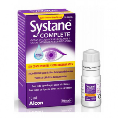 Systane Complete Col&iacute;rio Lubrificante Sem Conservantes 10ML ALCON HEALTHCARE