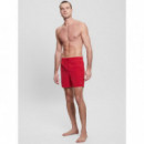 Short de Baño con Logo Pequeño de GUESS