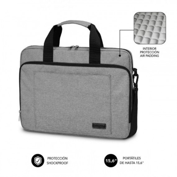 SUBBLIM Maletín Air Padding Laptop Bag 15,6  Grey