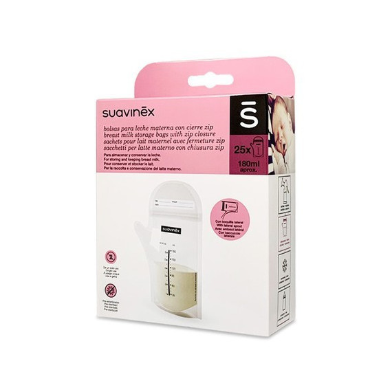 Bolsas Leche Materna SUAVINEX 25 Bolsas