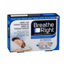 Tiras Nasales Breathe Right Piel Gde 10UNID  REVA HEALTH