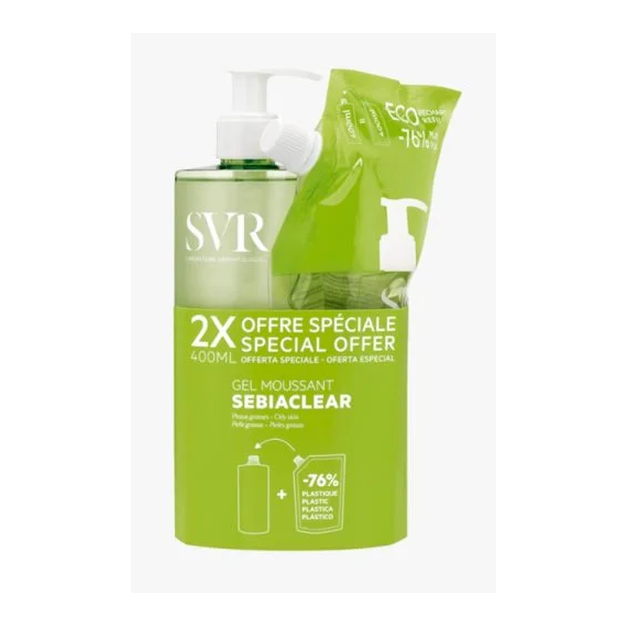 SVR Sebiaclear Duo Gel 400ML + Ecorecarga 400ML
