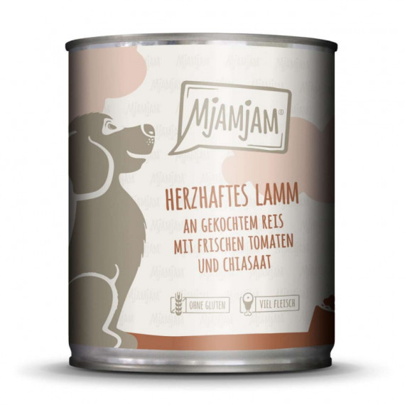 Mjam Dog Cordero/arroz/tomate 800 Gr  MJAMJAM