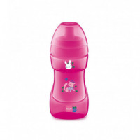 MAM Vaso con Tapon Deportivo Rosa 330 Ml +12