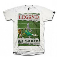 Camiseta LEG3ND el Santo Blanco