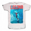 Camiseta LEG3ND Slater Blanco
