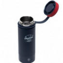 Botella HERSCHEL 530ML Doble Aluminio Unica Navy/rojo