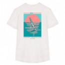 Camiseta ARICA Ho´okira Beach Blanco