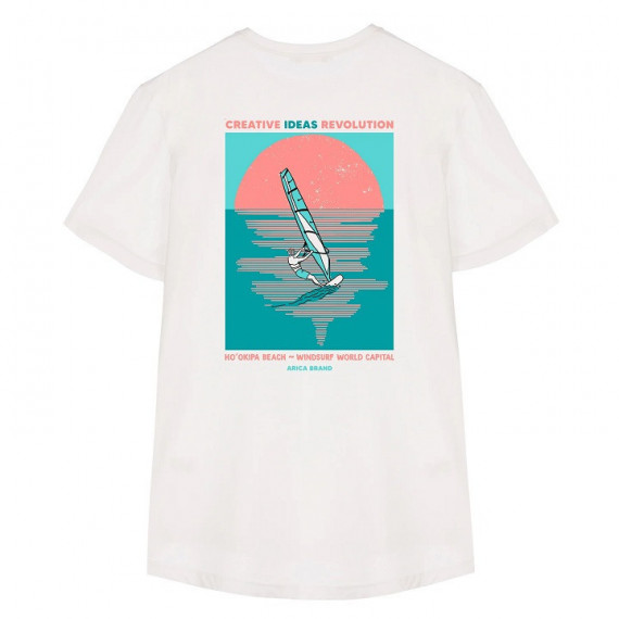 Camiseta ARICA Ho´okira Beach Blanco