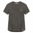 Camiseta ARICA Sunset-beach-oahu Gris Vintage