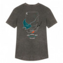 Camiseta ARICA Night Dive Gris Vintage