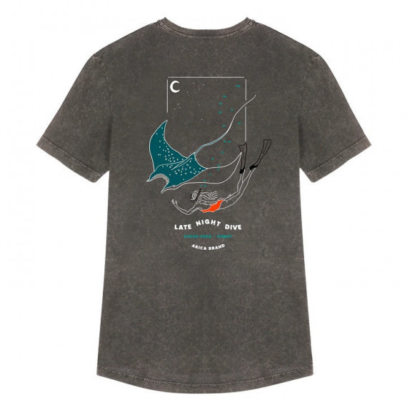 Camiseta ARICA Night Dive Gris Vintage
