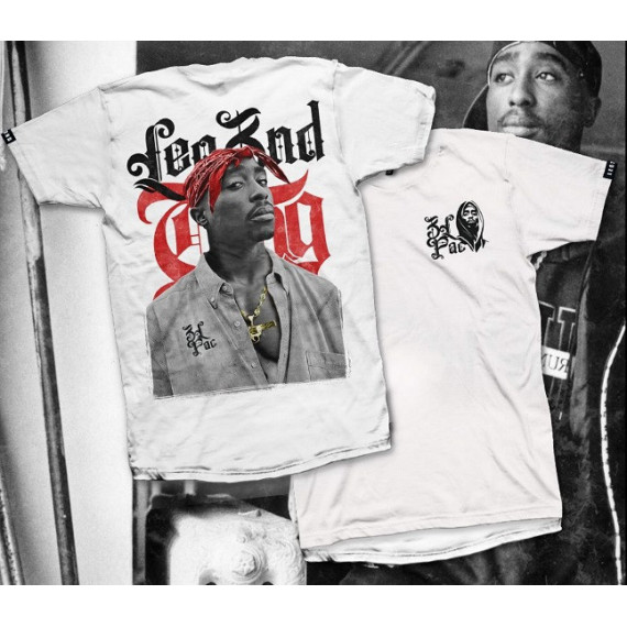 Camiseta LEG3ND Tupac Blanco