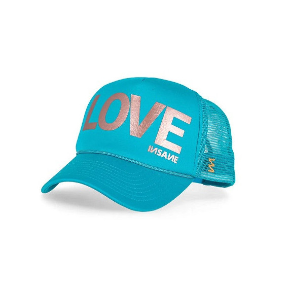 Gorra INSANE Trucker Love Unica Azul Turquesa