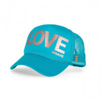 Gorra INSANE Trucker Love Unica Azul Turquesa