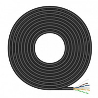AISENS Bobina de Cable para Exteriores Impermeable  RJ45 Utp AWG23 A135-0675 Cat. 6/ 100M/ A135-0675 Negro - Guanxe Atlantic Mar