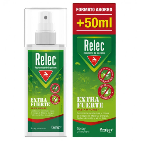 Relec Spray Repelente de Mosquitos Extra Forte Xl 125ML PERRIGO SPAIN S.A.
