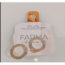 Bijoux Pendiente Aros Planos con Decoracion  FARMA BIJOUX