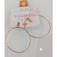 Bijoux Pendiente Aros con Detalle 40MM  FARMA BIJOUX