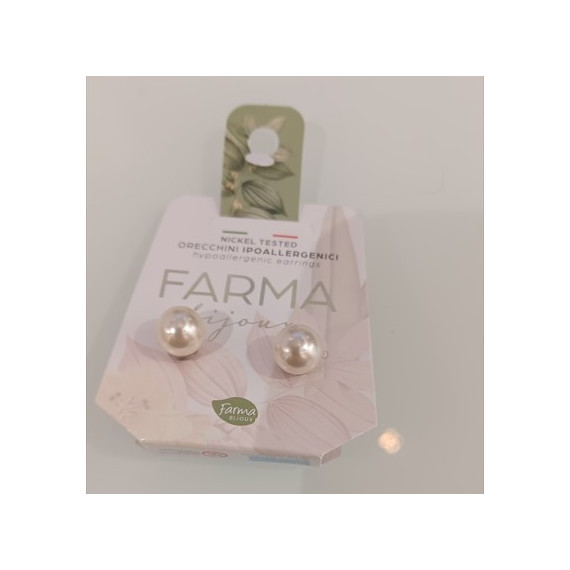 Bijoux Pendiente Perla Cream Rose  FARMA BIJOUX