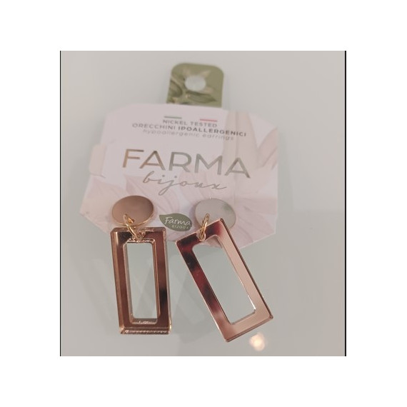 Bijoux Pendiente "frame" Espejo  FARMA BIJOUX