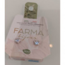 Bijoux Pendiente Estrellas Planas Cristal  FARMA BIJOUX