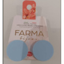 Bijoux Pendientes Botones Redondos Azul Pastel  FARMA BIJOUX