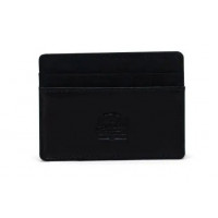 Tarjetero HERSCHEL Charlie Leather Unica Negro