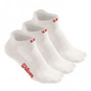 Pack 3 Pares de Calcetines Wilson No Show Mujer Blanco  WILSON PADEL