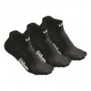Pack 3 Pares de Calcetines Wilson No Show Mujer Negro  WILSON PADEL