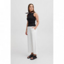 Pantalones ICHI Kate Wide Cloud Dancer