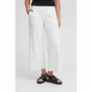 Pantalones ICHI Kate Wide Cloud Dancer