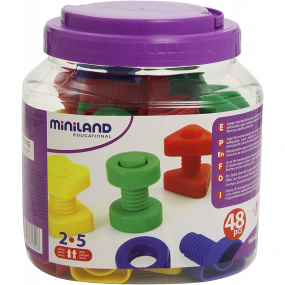 Juego de Tornillos y Tuercas 48 Pcs  MINILAND