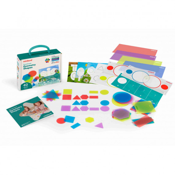 Formas Geométricas Translúcidass 40 Piezas Apto para Mesas de Luz  MINILAND