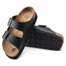 Calzado BIRKENSTOCK Arizona Platform Versión Vegana Birko-flor Black Grooved