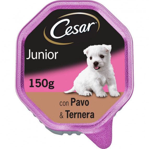 Cesar Perro Cachorro Pavo Ternera Tarrina 150 Gr  MARS