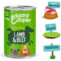E&c Dog Wet Ad. Cordero/vacuno 400 Gr  EDGARD & COOPER